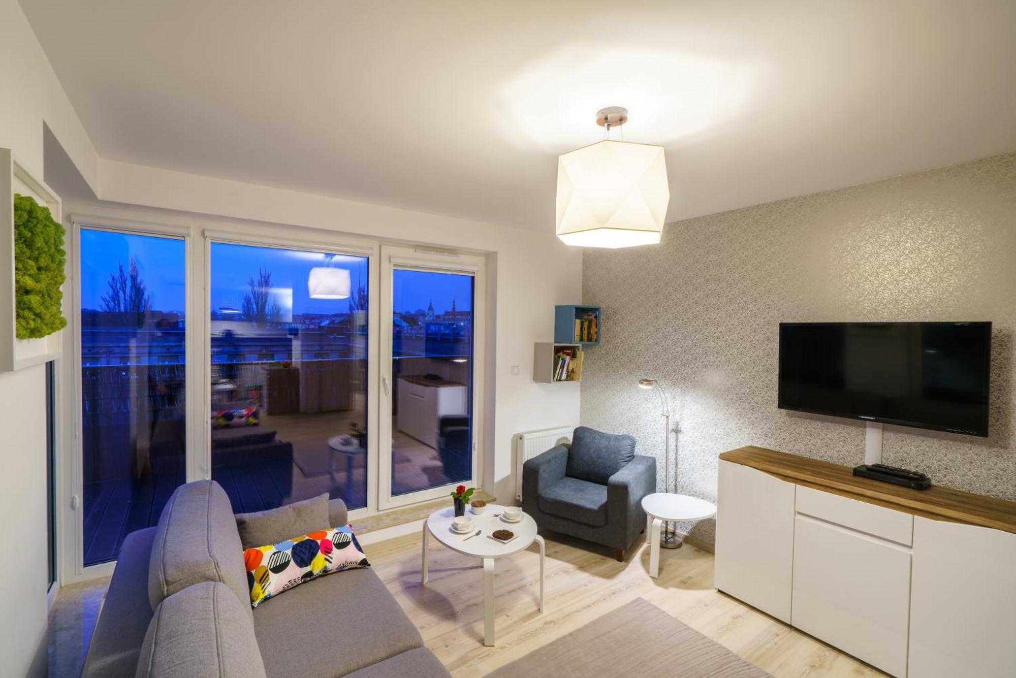 Apartament Z Tarasem Kielce Buitenkant foto